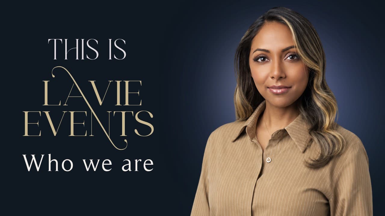 This is La Vie Events — Who we are. Portrait of Kristi, the La Vie Events founder